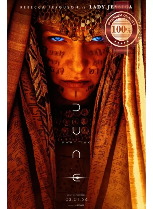 DUNE PART 2 LADY JESSICA 2024 ORIGINAL MOVIE CINEMA PRINT PREMIUM POSTER DUNE PART 2 LADY JESSICA 2024 ORIGINAL MOVIE CINEMA PRINT PREMIUM POSTER
