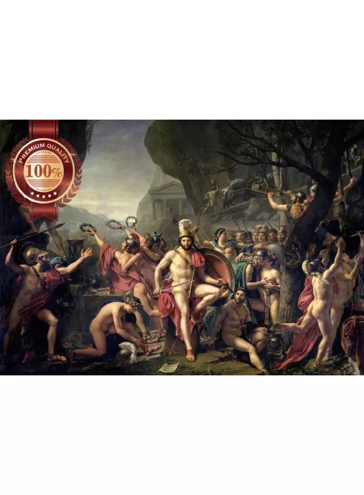 LEONIDAS AT THERMOPYLAE 1812 JACQUES ORIGINAL PAINTING ART PRINT PREMIUM POSTER LEONIDAS AT THERMOPYLAE 1812 JACQUES ORIGINAL PAINTING ART PRINT PREMIUM POSTER