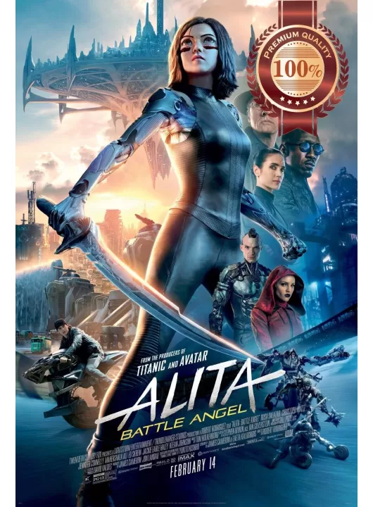 ALITA BATTLE ANGEL V2 2019 OFFICIAL CINEMA MOVIE FILM PRINT PREMIUM POSTER