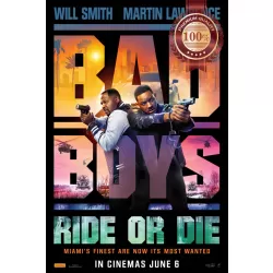 BAD BOYS RIDE OR DIE TEASER 2024 ORIGINAL MOVIE CINEMA PRINT PREMIUM POSTER