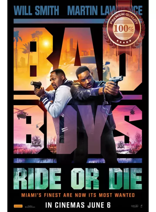 BAD BOYS RIDE OR DIE TEASER 2024 ORIGINAL MOVIE CINEMA PRINT PREMIUM POSTER BAD BOYS RIDE OR DIE TEASER 2024 ORIGINAL MOVIE CINEMA PRINT PREMIUM POSTER