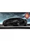 LAMBORGHINI BLACK SUPERCAR SPORTS SUPER DREAM CAR PHOTO PRINT PREMIUM POSTER