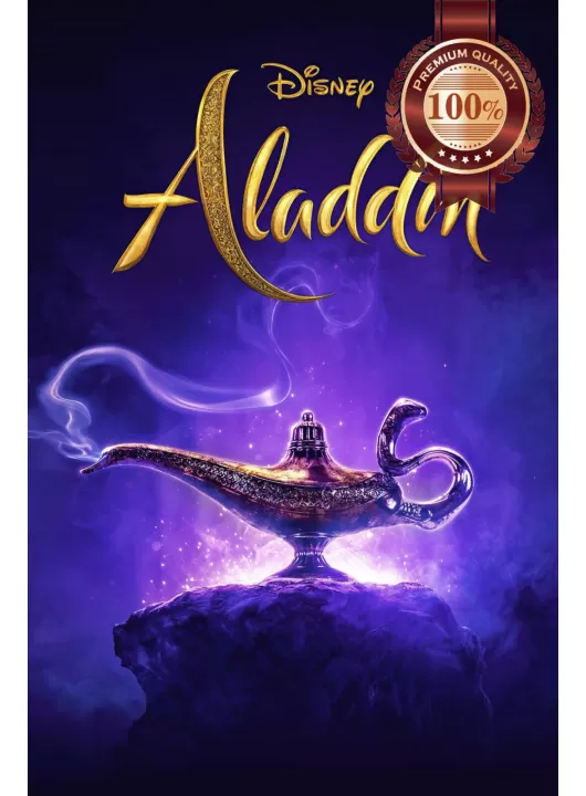 ALADDIN LAMP DISNEY 2019 ORIGINAL OFFICIAL CINEMA MOVIE PRINT PREMIUM POSTER ALADDIN LAMP DISNEY 2019 ORIGINAL OFFICIAL CINEMA MOVIE PRINT PREMIUM POSTER
