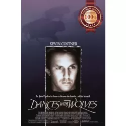DANCES WITH WOLVES 1990 90s ORIGINAL OFFICIAL CINEMA FILM MOVIE PRINT PREMIUM POSTER