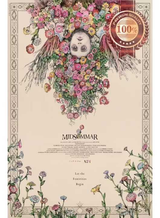 MIDSOMMAR FLOWERS VERSION 2019 ORIGINAL CINEMA MOVIE FILM PRINT PREMIUM POSTER