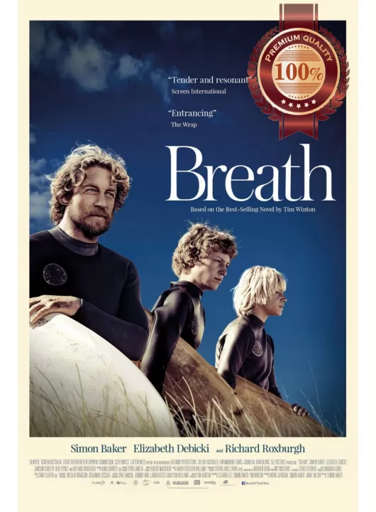 BREATH 2017 ORIGINAL SURFING DRAMA MOVIE FILM CINEMA PRINT PREMIUM POSTER BREATH 2017 ORIGINAL SURFING DRAMA MOVIE FILM CINEMA PRINT PREMIUM POSTER