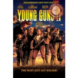 YOUNG GUNS II V3 1990 90s ORIGINAL CINEMA MOVIE FILM PRINT PREMIUM POSTER