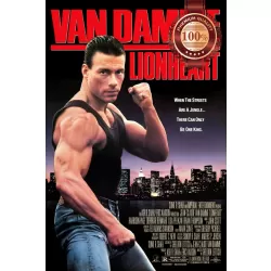 LIONHEART VAN DAMME 1990 90s OFFICIAL ORIGINAL CINEMA MOVIE PRINT PREMIUM POSTER