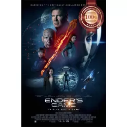 ENDER'S GAME 2013 HARRISON FORD ORIGINAL CINEMA MOVIE PRINT PREMIUM POSTER