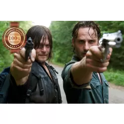THE WALKING DEAD RICK GRIMES &amp; DARYL DIXON 2 TV SERIES SHOW PRINT PREMIUM POSTER