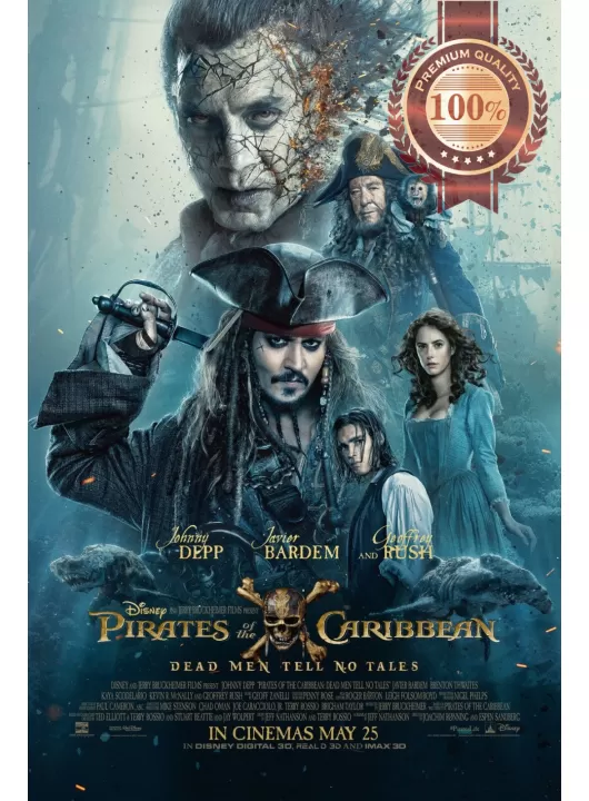 PIRATES OF THE CARIBBEAN 5 DEAD MEN TELL NO TALES MOVIE PRINT PREMIUM POSTER