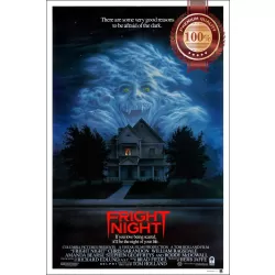 FRIGHT NIGHT 1985 80s ORIGINAL OFFICIAL CINEMA FILM MOVIE PRINT PREMIUM POSTER