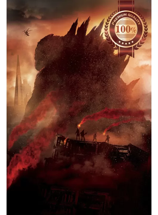 GODZILLA 2014 OFFICIAL CINEMA ORIGINAL MOVIE FILM WALL ART PRINT PREMIUM POSTER