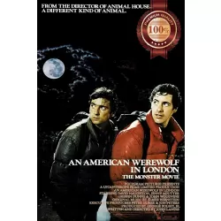 AN AMERICAN WEREWOLF IN LONDON ORIGINAL OFFICIAL MOVIE PRINT PREMIUM POSTER