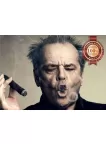 JACK NICHOLSON SMOKING CIGAR FAMOUS PEOPLE WALL ART PRINT - PREMIUM POSTER