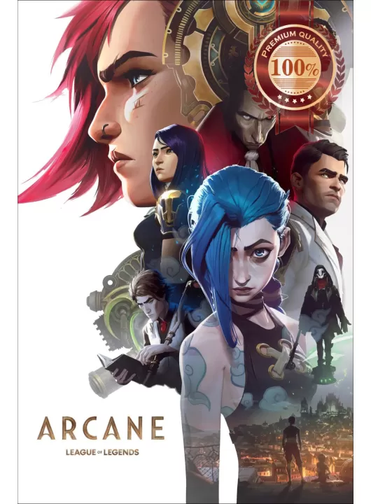ARCANE LEAGUE OF LEGENDS ANIME OFFICIAL SERIES TV SHOW PRINT PREMIUM POSTER ARCANE LEAGUE OF LEGENDS ANIME OFFICIAL SERIES TV SHOW PRINT PREMIUM POSTER