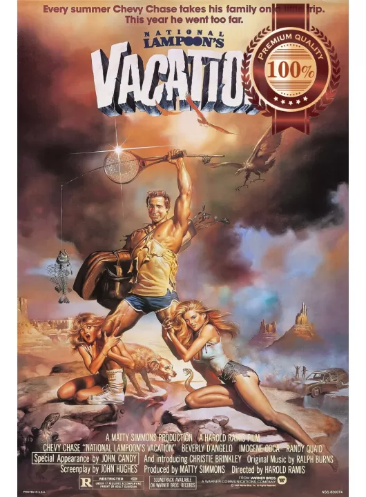 NATIONAL LAMPOONS VACATION 1983 80s ORIGINAL CINEMA MOVIE PRINT PREMIUM POSTER NATIONAL LAMPOONS VACATION 1983 80s ORIGINAL CINEMA MOVIE PRINT PREMIUM POSTER
