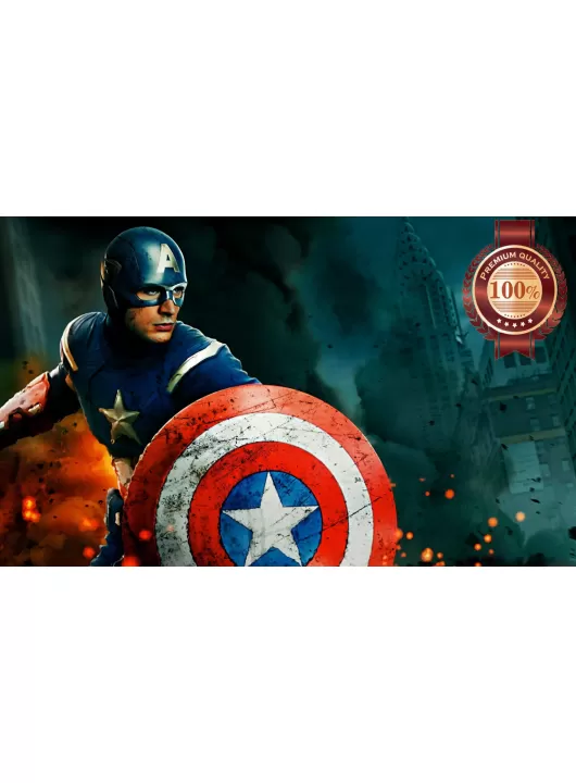 CAPTAIN AMERICA WITH SHIELD THE AVENGERS MOVIE WALL ART PRINT PREMIUM POSTER