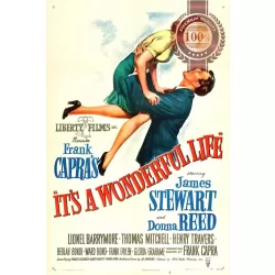 IT&#039;S A WONDERFUL LIFE 1946 ORIGINAL OFFICIAL CINEMA MOVIE PRINT PREMIUM POSTER