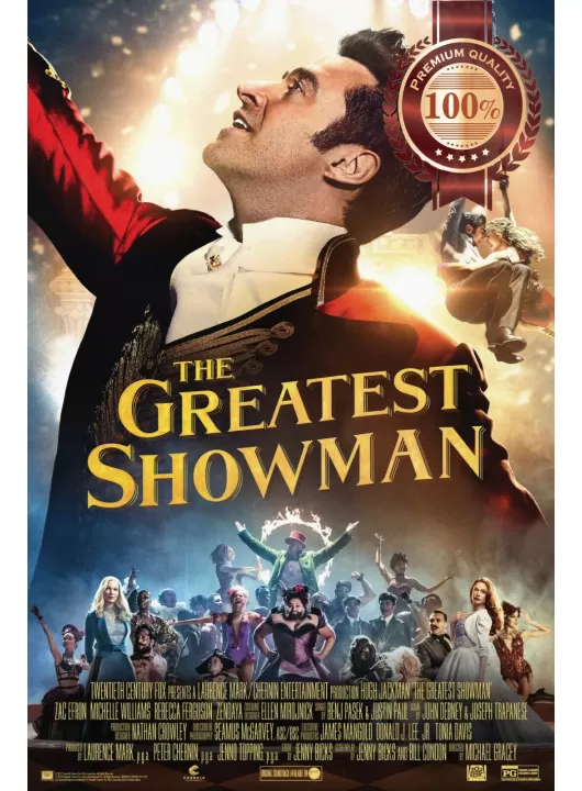 THE GREATEST SHOWMAN 2017 OFFICIAL ORIGINAL CINEMA MOVIE PRINT PREMIUM POSTER