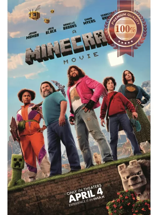 A MINECRAFT MOVIE 2025 ORIGINAL ANIMATED CINEMA MOVIE PRINT PREMIUM POSTER A MINECRAFT MOVIE 2025 ORIGINAL ANIMATED CINEMA MOVIE PRINT PREMIUM POSTER