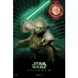 YODA EPISODE 3 III STAR WARS 2005 ORIGINAL CINEMA MOVIE PRINT PREMIUM POSTER