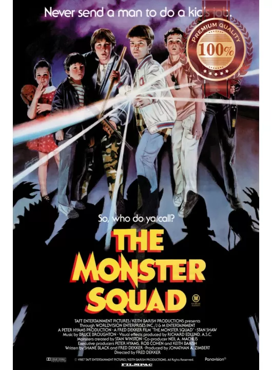 THE MONSTER SQUAD 1987 80s ORIGINAL OFFICIAL CINEMA MOVIE PRINT PREMIUM POSTER THE MONSTER SQUAD 1987 80s ORIGINAL OFFICIAL CINEMA MOVIE PRINT PREMIUM POSTER