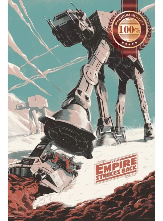 THE EMPIRE STRIKES BACK AT-AT STAR WARS ART FILM MOVIE PRINT PREMIUM POSTER