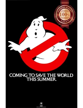 GHOSTBUSTERS TEASER 1984 80s ORIGINAL MOVIE FILM CINEMA PRINT PREMIUM POSTER