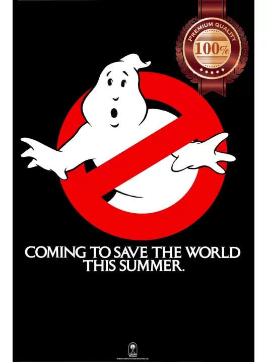 GHOSTBUSTERS TEASER 1984 80s ORIGINAL MOVIE FILM CINEMA PRINT PREMIUM POSTER GHOSTBUSTERS TEASER 1984 80s ORIGINAL MOVIE FILM CINEMA PRINT PREMIUM POSTER