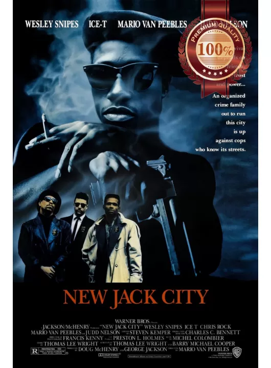 NEW JACK CITY 1991 90s ORIGINAL OFFICIAL CINEMA MOVIE FILM PRINT PREMIUM POSTER