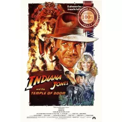 INDIANA JONES AND THE TEMPLE OF DOOM 1984 80 ORIGINAL MOVIE PRINT PREMIUM POSTER