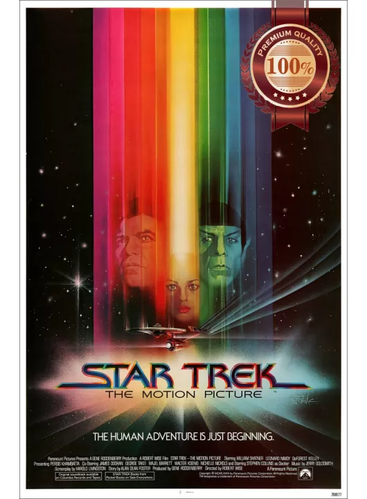 STAR TREK THE MOTION PICTURE 1979 70s ORIGINAL CINEMA MOVIE PRINT PREMIUM POSTER STAR TREK THE MOTION PICTURE 1979 70s ORIGINAL CINEMA MOVIE PRINT PREMIUM POSTER