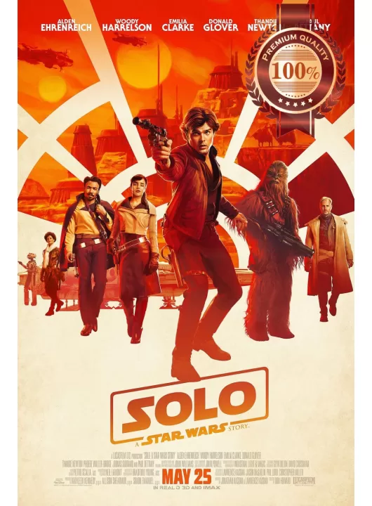 SOLO A STAR WARS STORY OFFICIAL MOVIE ORIGINAL CINEMA PRINT PREMIUM POSTER