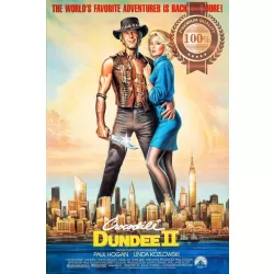 CROCODILE DUNDEE II 2 1988 80s ORIGINAL MOVIE FILM CINEMA PRINT PREMIUM POSTER