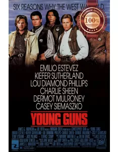 YOUNG GUNS 1988 80s OFFICIAL ORIGINAL CINEMA MOVIE FILM PRINT PREMIUM POSTER