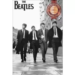 THE BEATLES IN LONDON 1963 WALKING STREETS PHOTO ORIGINAL PRINT PREMIUM POSTER