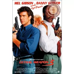 LETHAL WEAPON 3 III 1992 90s ORIGINAL OFFICIAL CINEMA MOVIE PRINT PREMIUM POSTER
