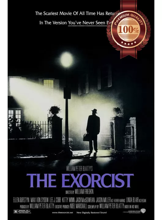 THE EXORCIST 1973 70s OFFICIAL ORIGINAL CINEMA MOVIE FILM PRINT PREMIUM POSTER