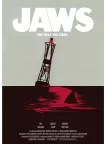 JAWS FIN OUT OF WATER RETRO CLASSIC MOVIE WALL ART PRINT - PREMIUM POSTER