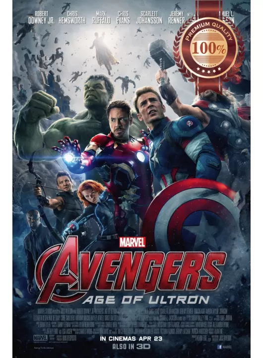 THE AVENGERS AGE OF ULTRON FILM MOVIE ORIGINAL CINEMA PRINT PREMIUM POSTER