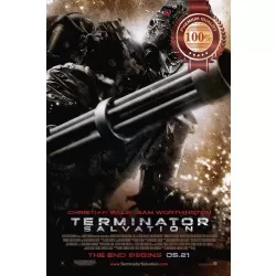 TERMINATOR SALVATION 2009 ROBOT WITH GUN ORIGINAL MOVIE FILM PRINT PREMIUM POSTER