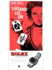 LIVE AND LET DIE ROLEX 73 JAMES BOND ORIGINAL CINEMA MOVIE PRINT PREMIUM POSTER LIVE AND LET DIE ROLEX 73 JAMES BOND ORIGINAL CINEMA MOVIE PRINT PREMIUM POSTER