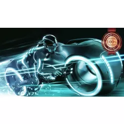 TRON LEGACY MOVIE FILM LIGHT CYCLE BIKE RIDER WALL ART PRINT PREMIUM POSTER