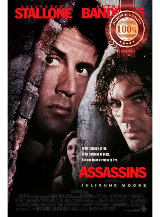 ASSASSINS 1995 90s STALLONE ORIGINAL CINEMA MOVIE PRINT PREMIUM POSTER ASSASSINS 1995 90s STALLONE ORIGINAL CINEMA MOVIE PRINT PREMIUM POSTER