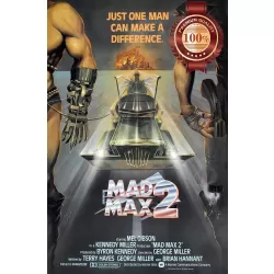 MAD MAX 2 1981 CLASSIC MEL GIBSON ORIGINAL OFFICIAL MOVIE PRINT PREMIUM POSTER