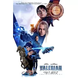 VALERIAN AND THE CITY OF A THOUSAND PLANETS FILM CINEMA PRINT PREMIUM POSTER