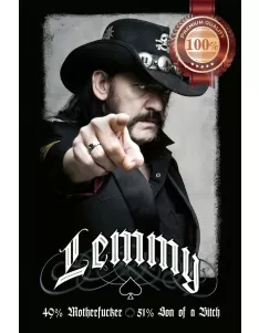 LEMMY 49% MOFO POINTING MOTORHEAD MUSIC BAND PHOTO ORIGINAL PRINT PREMIUM POSTER