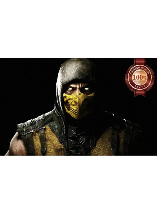 MORTAL KOMBAT COMBAT SCORPION GAME CHARACTER WALL ART PRINT PREMIUM POSTER