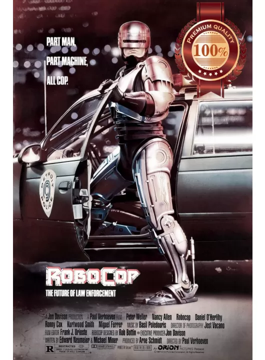 ROBOCOP ORIGINAL CLASSIC RETRO 80s 1987 FILM MOVIE ART PRINT PREMIUM POSTER ROBOCOP ORIGINAL CLASSIC RETRO 80s 1987 FILM MOVIE ART PRINT PREMIUM POSTER